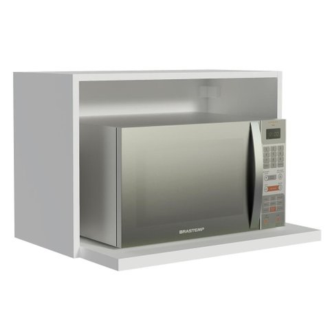Armário Aéreo Glamy 60cm com Nicho para Forno Branco Madesa