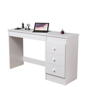 Mesa Penteadeira com Espelho e 3 Gavetas Quarto Home Office