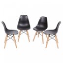 Ver imagem 1 de Kit 4 Cadeiras Base Madeira Eames Dkr Or Design