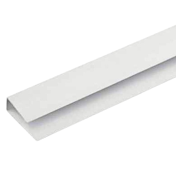 Kit/6 Acabamento Perfil U Rodaforro de Pvc 1 Metro Branco - 1