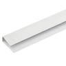 Kit/6 Acabamento Perfil U Rodaforro de Pvc 1 Metro Branco - 1