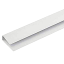 Ver imagem 1 de Kit/6 Acabamento Perfil U Rodaforro de Pvc 1 Metro Branco
