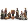 Decoração Enfeite Natal Resina Presépio 11 Peças Natalino 24 - 1
