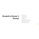 Ver imagem 4 de Roupeiro colonial Triplex House 4 portas alto cor Freijó rústico Fabrimóveis 55