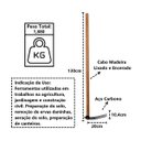 Ver imagem 4 de Enxadão Estreito em Aço N02 Cabo Madeira Jardim Horta 130cm Minasul