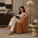 Ver imagem 2 de Poltrona Decorativa Orbe Bouclê Moscow Design Orgânico Moderno