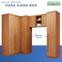 Ver imagem 5 de Guarda-Roupa Modulado 4 Peças 6 Portas 3 Gavetas Texas Marrom/Cinamomo