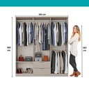 Ver imagem 7 de Guarda Roupa Casal 6 Portas Milan Carraro Avelã