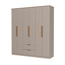 Ver imagem 2 de Guarda Roupa Casal 6 Portas Milan Carraro Avelã