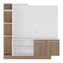 Ver imagem 2 de Estante Com Painel Tv 55" E 2 Portas França Multimóveis Br2473 Argila/Branco