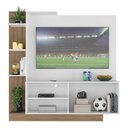 Ver imagem 3 de Estante Com Painel Tv 55" E 2 Portas França Multimóveis Br2473 Argila/Branco