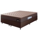 Ver imagem 1 de Cama Box Casal Queen Colchão Espuma D33 Pillow Top Millenium 158x198x57cm Suede Marrom Hellen