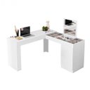 Ver mais imagens de Escrivaninha Mesa Escritório Penteadeira de Canto 136x136cm com Espelho 1 Porta Star