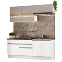 Ver imagem 3 de Armário de Cozinha Compacta 200cm Branco/Crema Glamy Madesa 07