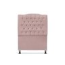 Cabeceira de Cama Box Solteiro 90 Cm Dunas - Veludo Rose. - 2
