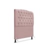 Cabeceira de Cama Box Solteiro 90 Cm Dunas - Veludo Rose. - 1