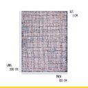 Ver imagem 5 de Tapete para Sala Retangular Classic Maldivas 200 X 150 Cm Veludo Cinza Escuro Azul - Clicklar