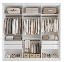 Ver imagem 4 de Guarda Roupa Casal Texas Light 205,9cm 3 Portas 4 Gavetas Branco