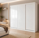 Ver imagem 1 de Guarda Roupa Casal Texas Light 205,9cm 3 Portas 4 Gavetas Branco
