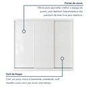 Ver imagem 6 de Guarda Roupa Casal Texas Light 205,9cm 3 Portas 4 Gavetas Branco