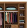 Guarda Roupa Tcil Sevilla Casal com Pes 6 Portas 8 Gavetas - 5