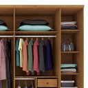 Ver imagem 5 de Guarda Roupa Tcil Sevilla Casal com Pes 6 Portas 8 Gavetas