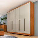 Ver imagem 2 de Guarda Roupa Tcil Sevilla Casal com Pes 6 Portas 8 Gavetas