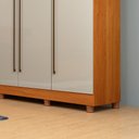 Ver imagem 3 de Guarda Roupa Tcil Sevilla Casal com Pes 6 Portas 8 Gavetas