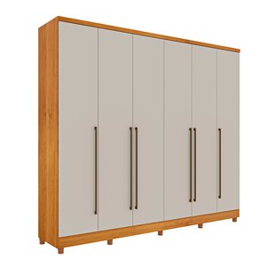 Guarda Roupa Tcil Sevilla Casal com Pes 6 Portas 8 Gavetas