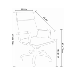 Cadeira Office Soft Alta - Caramelo - 6