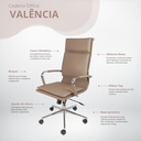 Ver imagem 2 de Cadeira Office Soft Alta - Caramelo