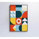 Ver imagem 2 de Quadro Geométrico Colorido 11 80x120 Cm Adesivo Fotográfico