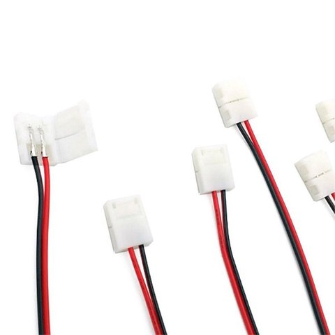 Cabo P/fita Led C/rabicho P/5050 12v-gaya (c/10)