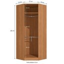Ver imagem 4 de Roupeiro de Canto 1 Porta de Madeira Modulado Flex Kappesberg