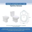 Ver imagem 4 de Tampa Vaso Sanitário Poliester Acrilico Optima Branco para Bacia Sensea