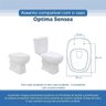 Tampa Vaso Sanitário Poliester Acrilico Optima Branco para Bacia Sensea - 4