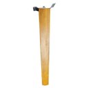 Ver imagem 6 de 4 Pés Palito Quadrado Madeira 30cm e 4 Chapinhas Aço Inclinada 15º Mel/Zincado G75 / G59 - Gran Belo