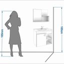 Ver imagem 3 de Conjunto para Banheiro com 1 Porta e Cuba Bia-MGM Móveis. - Amendoa / Branco