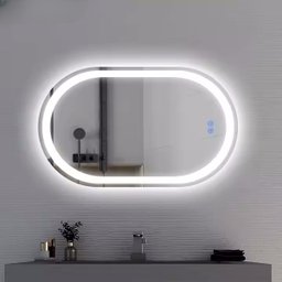 Espelho Led 4mm Banheiro Dual Touch C/ Desembaçador 80x50 Cm - 5