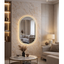 Ver imagem 6 de Espelho Banheiro Inteligente Touch Led 3 Cores + Desembacador com Display Digital80x50 Cm