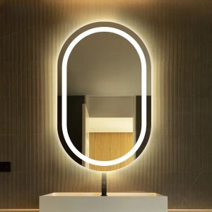 Espelho Banheiro Inteligente Touch Led 3 Cores + Desembacador 80x50 Cm