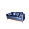 Sofá 2 Lugares Beny Base De Madeira Corano Preto Rr Decor - 4
