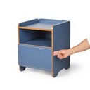 Ver imagem 4 de Mesa de Cabeceira 1 Gaveta com Nicho Cindy - Azul