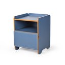 Ver imagem 1 de Mesa de Cabeceira 1 Gaveta com Nicho Cindy - Azul