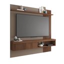 Ver imagem 5 de Painel Tv 65 Pol 180cm Bancada Suspensa Ripado Luana Fendi/havana C01 - D’Rossi
