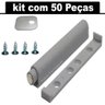 50 Peças - Fecho Pulsador Magnético Para Armario Cinza Fabio Ferragens Pulsador Para Móveis - 4