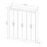 Guarda-Roupa Casal 6 Portas 2 Gavetas Holanda Maxel - 4