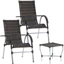Ver imagem 1 de Cadeiras e Mesa de Centro para Varanda, Piscina, Jardim e Churrasco Trama Original