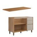 Ver imagem 2 de Balcão de Cozinha 2 Portas 3 Gaves com Tampo 120cm Allure Linea Brasil
