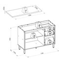 Ver imagem 7 de Balcão de Cozinha 2 Portas 3 Gaves com Tampo 120cm Allure Linea Brasil